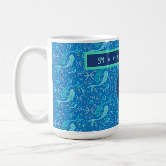 Pisces Modern Personalized Coffee Mug Koffiemok (Links)