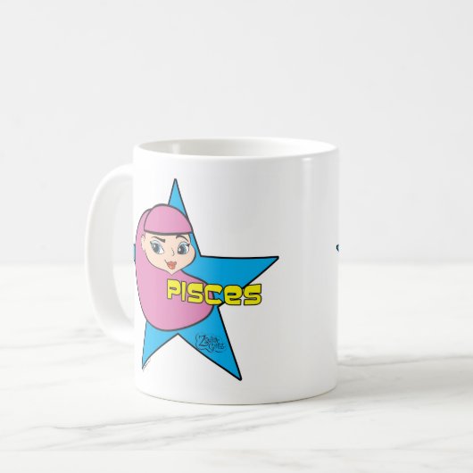 Pisces-Mok Koffiemok (Voorkant links)