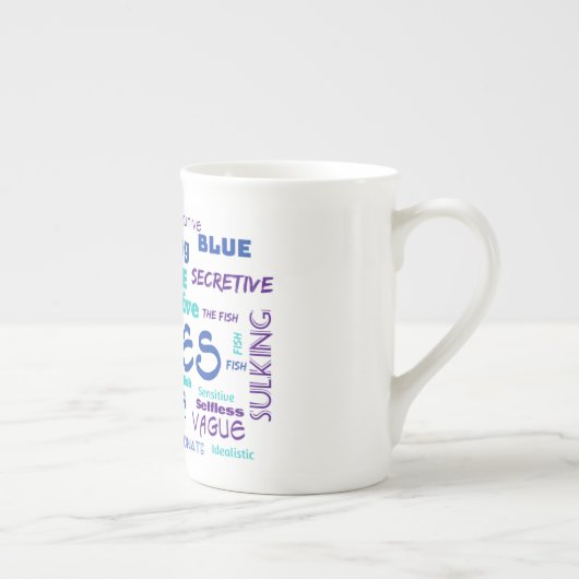 Pisces-Mok Porselein Kop (Rechts)