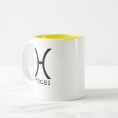 Pisces-Mok Tweekleurige Koffiemok (Voorkant links)