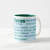 Pisces-Mok Tweekleurige Koffiemok (Voorkant rechts)