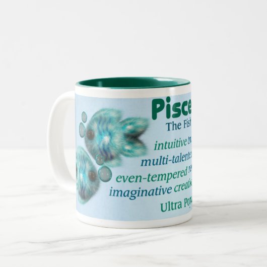 Pisces-Mok Tweekleurige Koffiemok (Voorkant links)