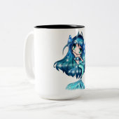 Pisces-Mok Tweekleurige Koffiemok (Voorkant links)