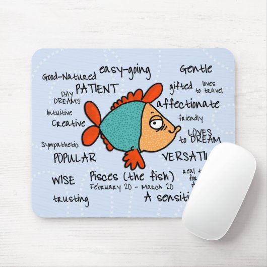 pisces mousepad muismat (Met muis)