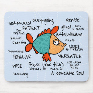 pisces mousepad muismat