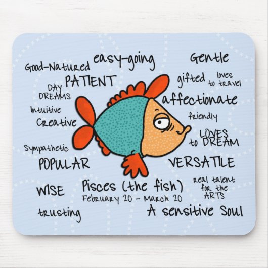 pisces mousepad muismat (Voorkant)