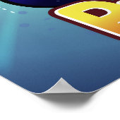 "Pisces" onder zeemeermin Poster (Hoek)