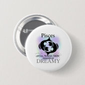Pisces over jou ronde button 5,7 cm (Voorkant /achterkant)