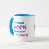 Pisces Paars Mok (Voorkant links)