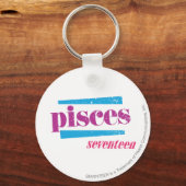 Pisces Paars Sleutelhanger (Voorkant)