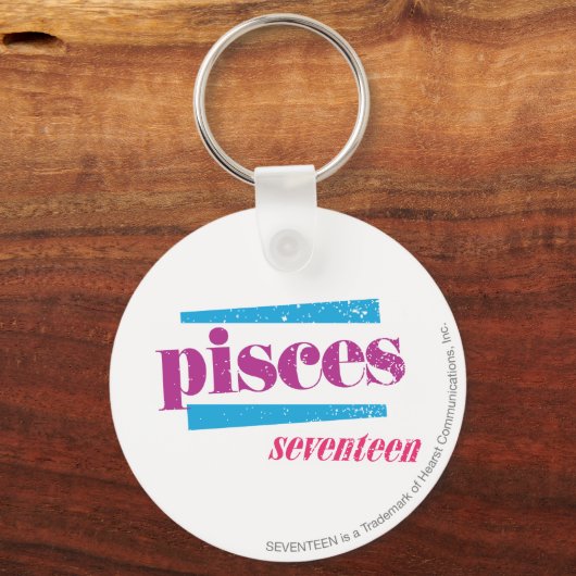 Pisces Paars Sleutelhanger (Voorkant)