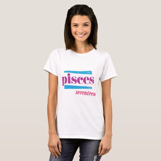Pisces Paars T-shirt (Voorkant volledig)