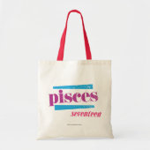 Pisces Paars Tote Bag (Voorkant)