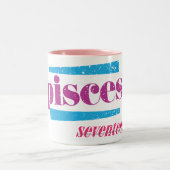 Pisces Paars Tweekleurige Koffiemok (Center)