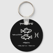 Pisces Personalized Sleutelhanger (Voorkant)