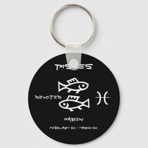 Pisces Personalized Sleutelhanger