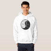 Pisces Pisces yin yang zodiaeparen unisex Hoodie (Voorkant volledig)