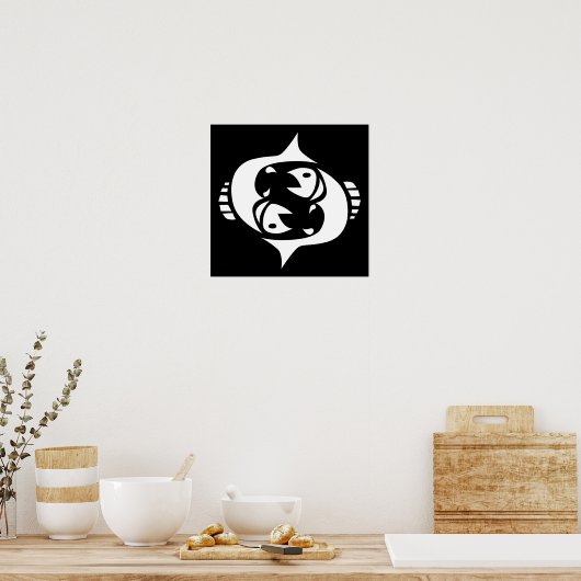 pisces poster (Keuken)