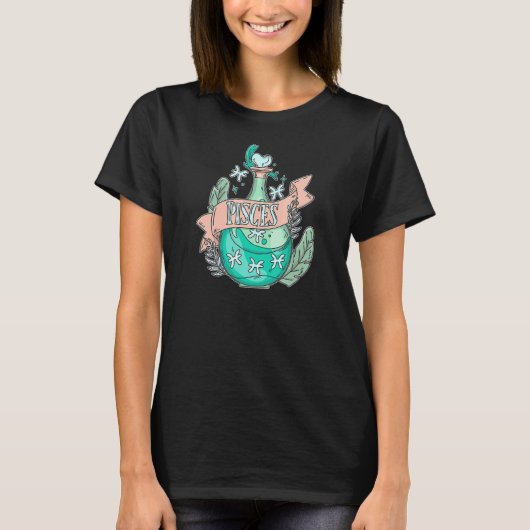 Pisces Potion Magical Astrology T-shirt (Voorkant)