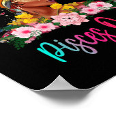 Pisces Queen Black Women Persistent Beautiful Poster (Hoek)