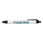 Pisces Reflectie Zwarte Inkt Pen (Bovenkant)