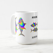Pisces regenboogvissen Aangepaste Mok visdierentui (Voorkant links)