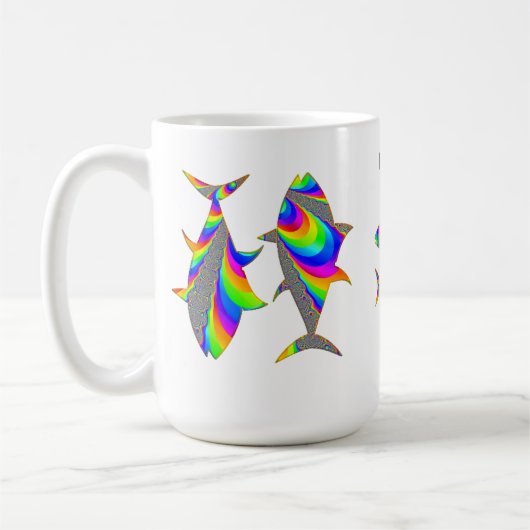 Pisces regenboogvissen Aangepaste Mok visdierentui (Links)