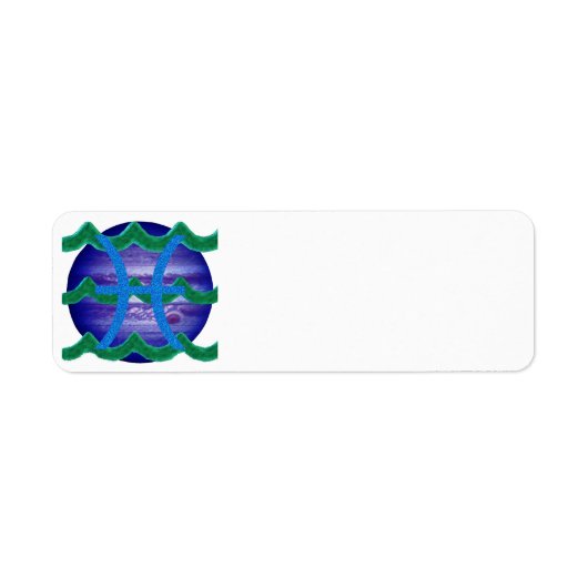 Pisces retouradreslabels etiket (Voorkant)