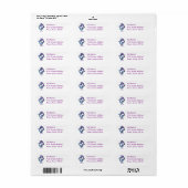 Pisces Return Address Label (Full Sheet)