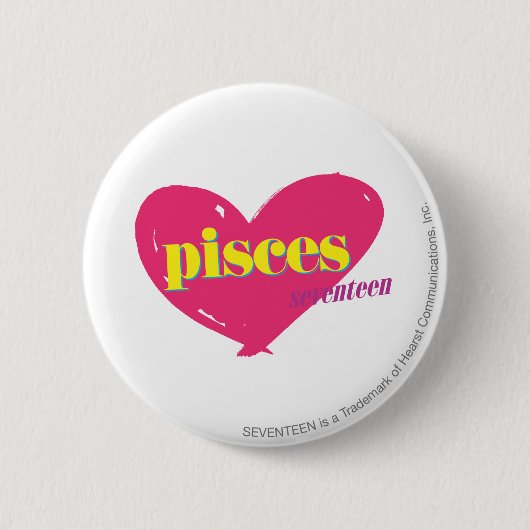 Pisces Ronde Button 5,7 Cm (Voorkant)