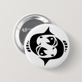 pisces ronde button 5,7 cm (Voorkant /achterkant)