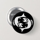 pisces ronde button 5,7 cm (Voorkant /achterkant)