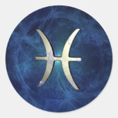 Pisces Ronde Sticker (Voorkant)