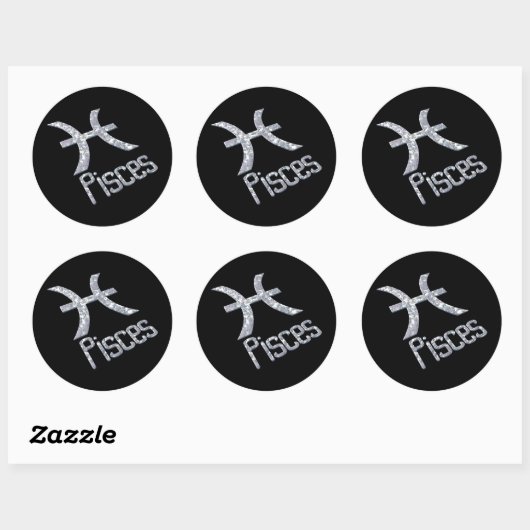 Pisces Ronde Sticker (Vel)