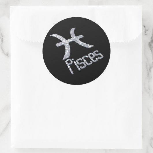 Pisces Ronde Sticker (Tas)