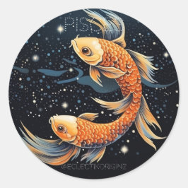 Pisces Ronde Sticker