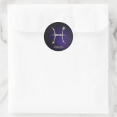 Pisces Ronde Sticker (Tas)