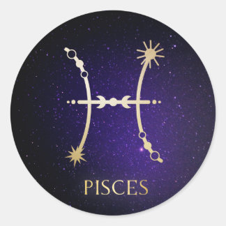 Pisces Ronde Sticker
