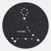 Pisces Ronde Sticker (Voorkant)