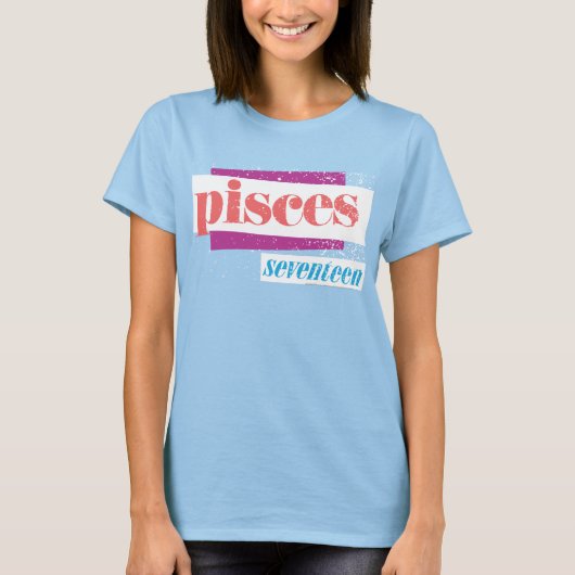 Pisces roze t-shirt (Voorkant)