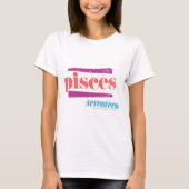 Pisces roze t-shirt (Voorkant)