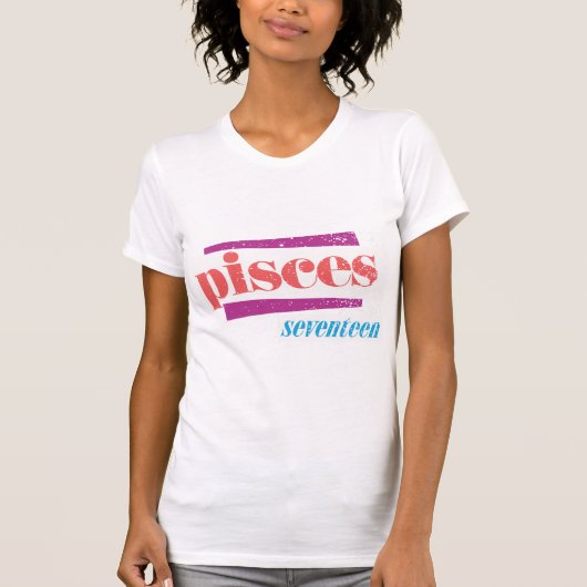 Pisces roze t-shirt (Voorkant)