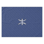 Pisces Sign Navy Blue Digital Camouflage Tafelkleed (Voorkant (Horizontaal))
