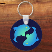 Pisces Silhouette Sleutelhanger (Voorkant)