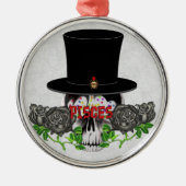 Pisces Skull Metalen Ornament (Voorkant)