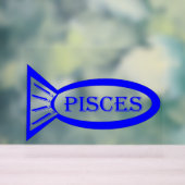 Pisces Star Sign Fish Acryl Bord (Neutraal)