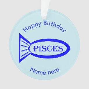 Pisces Star Sign Fish Acrylornament Ornament