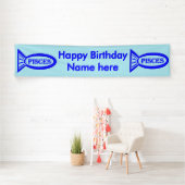 Pisces Star Sign Fish Banner (Insitu)