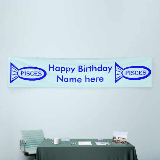 Pisces Star Sign Fish Banner (Beurs)