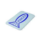 Pisces Star Sign Fish Bath Mat (Gekanteld)